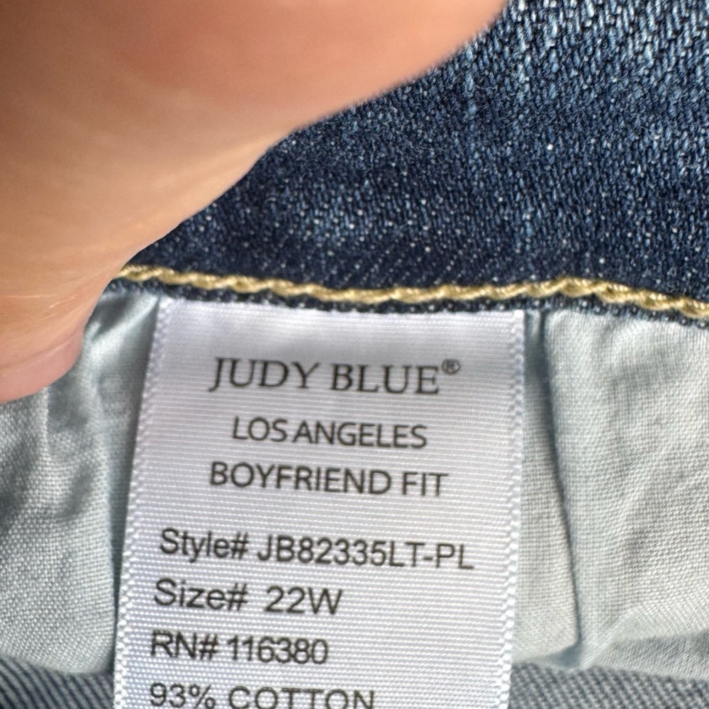 Judy Blue Woman’s Light Blue Denim Skinny Blue Jeans Plus size 22 W - Picture 6 of 7